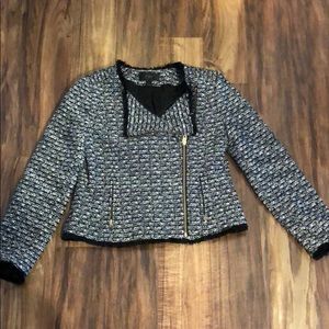 J Crew zippered blazer